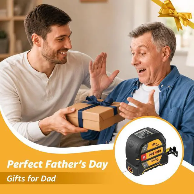 Alt view image 5 of 7 - 2-in-1 Laser Tape Measure, 135Ft Rechargeable Measurement Tool & 16Ft Measuring Movable Magnetic Hook - Pythagorean, Area, Volume, Ft/Ft+in/in/M Unit NOT Digital, Gift for Dad