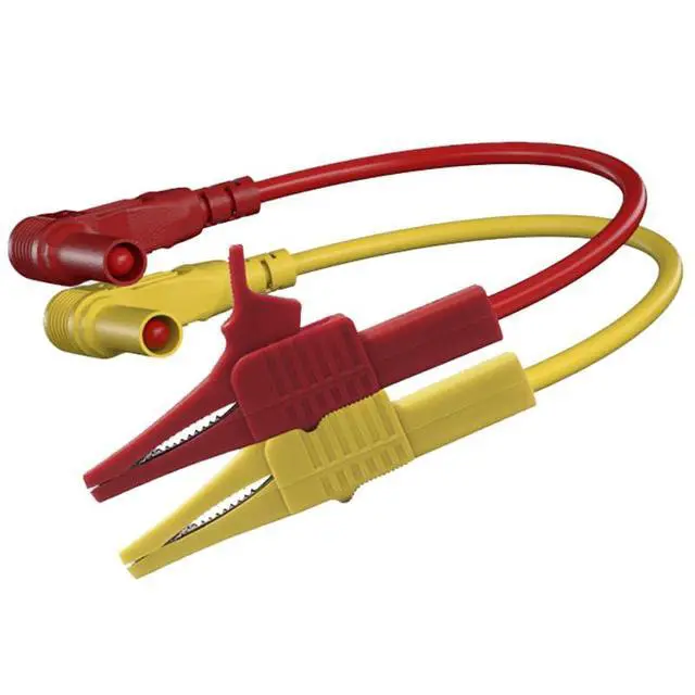 Alt view image 6 of 6 - Heavy Duty Alligator Clips Test Leads for Multimeter & Voltmeter - Large Gator Test Lead with Insulated Clamps - Alligator Clips Electrical Testing, Automotive Circuits,Banana Plug Meter Leads, 3 Ft