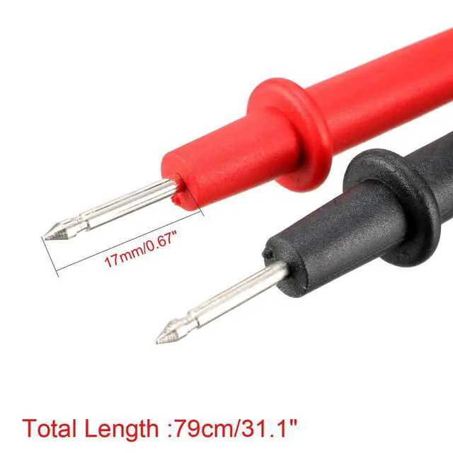 Alt view image 3 of 6 - Test Leads, Digital Multimeter Probes Tester Electric Test Probe with Alligator Clips 10A 1000V 4-in-1 Set