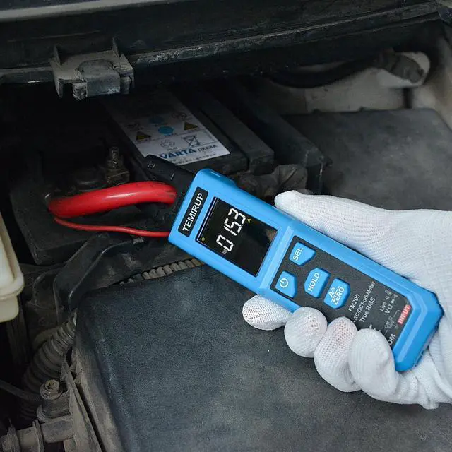 Alt view image 7 of 7 - Digital Clamp Meter Multimeter with U-Shaped Jaw for AC/DC Current & Voltage, Auto-ranging 4000 Counts Voltage Tester with Large LCD Backlight, Measuring Temperature Continuity Diode NCV