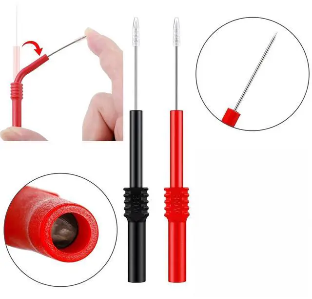 Alt view image 2 of 4 - TH-6-KIT Automotive Test Lead Kit, Test Probes,Flexible Silicon Back Probe pins,Shielded Alligator Clips and Large Crocodile Clips,Multimeter Clamp Meter