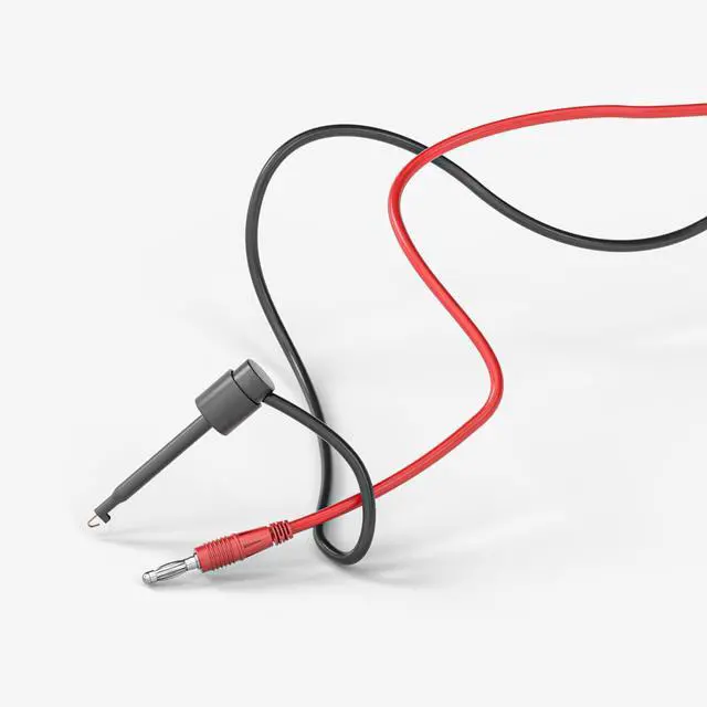 Alt view image 5 of 5 - 2PCS 4mm Banana Plug to Test Hook Clips Test Leads Copper Soft Cable Wires for Multimeter Electrical Testing 500V 5A