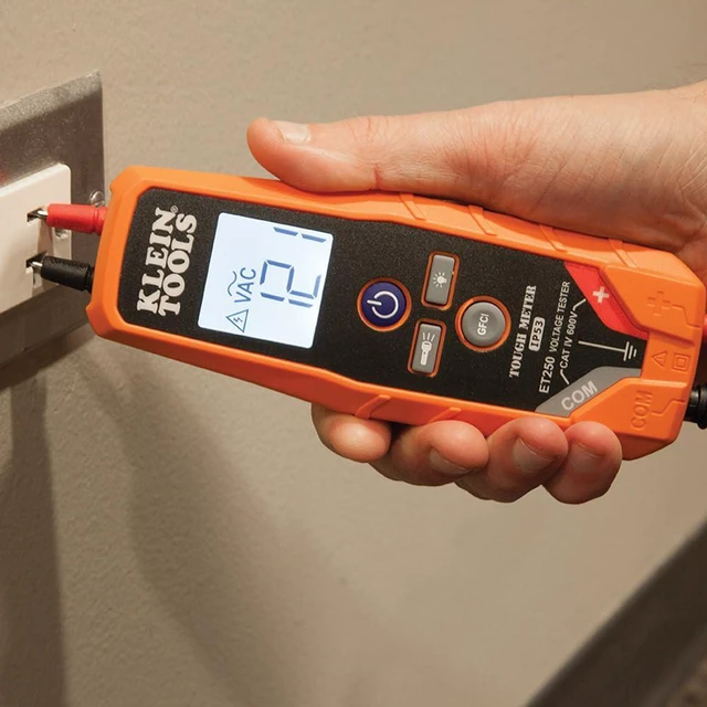 Alt view image 4 of 5 - ET250 Voltage Meter, AC/DC Tester, Digital Multimeter, Low Voltage Tester with Batteries