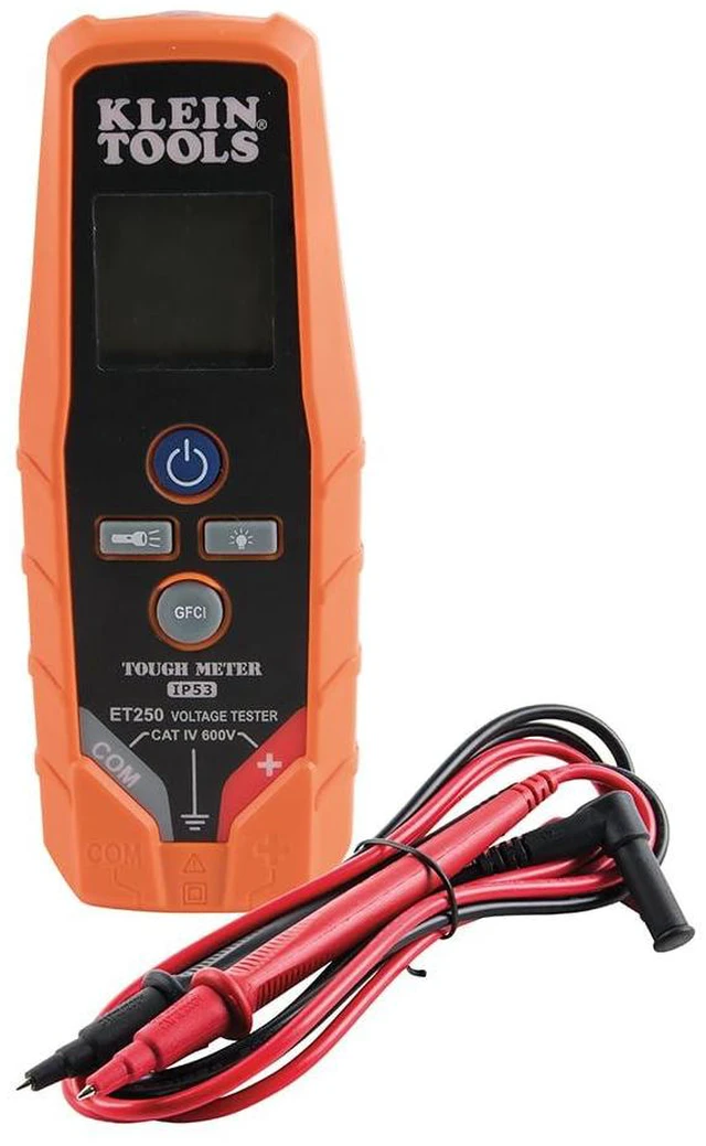 Alt view image 5 of 5 - ET250 Voltage Meter, AC/DC Tester, Digital Multimeter, Low Voltage Tester with Batteries