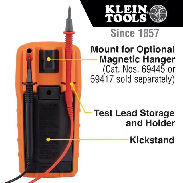 Alt view image 4 of 7 - MM720 Digital Multimeter, Auto-Ranging TRMS, Low Impedance (LoZ), 1000V AC/DC Voltage, 10A AC/DC Current, 60 MOhms Resistance