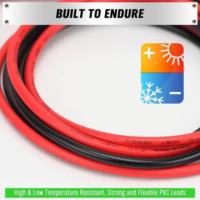 Alt view image 5 of 7 - 11-Piece Multimeter Test Leads Set, CAT III 1000V 20A Multimeter Probes with Alligator Clips, Needle Probe, Banana Plug to Hook Clip, Soft PVC Volt Meter Lead