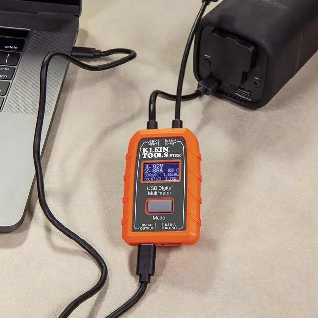Alt view image 7 of 7 - ET920 USB Power Meter, USB-A and USB-C Digital Meter for Voltage, Current, Capacity, Energy and Resistance