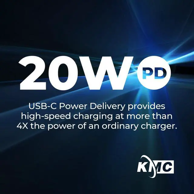 Alt view image 6 of 7 - 6-Outlet Extender USB-C PD Surge Protector Wall Tap, Multi-Plug USB Wall Charger, 2 USB-A Ports & USB-C 20W Power Delivery, High-Speed Phone Charger, 980J Surge Protection, UL/ETL Certified, White