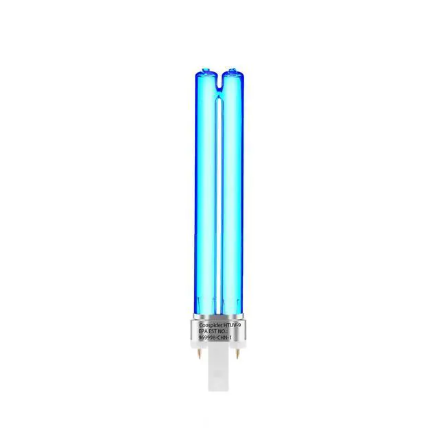 Alt view image 5 of 7 - 2 pcs 9 WATT UVC PL-S9/TUV G23 Base Replacement UV Light Bulb for Outdoor Pond Clarifier Compatible with JUP-01 UVE9 CF400 CF500 UVCP-9 UV Light for Aquarium