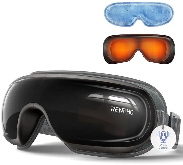 Main image of Eye Massager with Heat and Cooling Voice Control, Birthday Gifts for Women Men, FSA Eligible HSA, Massaging Eye Mask for Dry Eyes Head Tension and Stress Relief - Eyeris 3