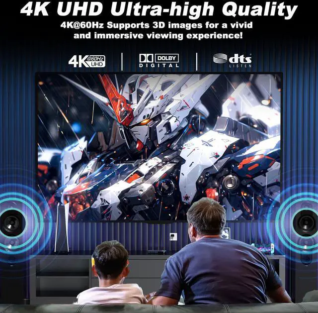 Alt view image 2 of 7 - 4K HDMI Switch 5x1 with Remote - 4K@60Hz HDR HDCP 2.2 - Auto-Switcher Splitter for PS5/PS4/Xbox/Switch/PC