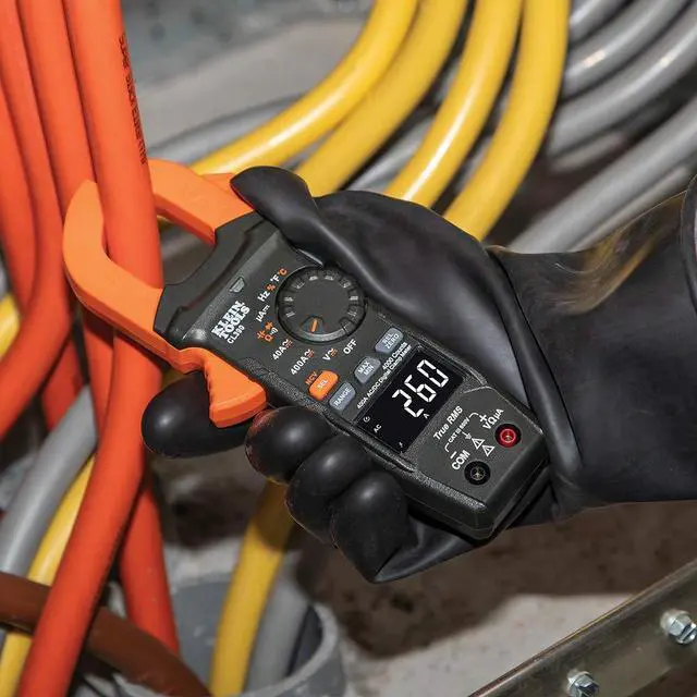 Alt view image 3 of 7 - CL390 AC/DC Digital Clamp Meter, Auto-Ranging, 400 Amp, NCVT Tester, Hi-Viz LCD Display, TRMS, Continuity Resistance, Temperature and More