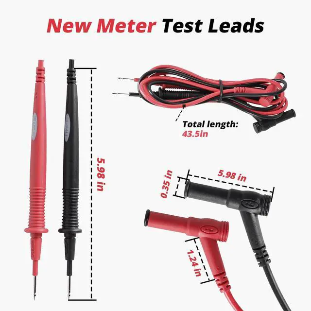 Alt view image 3 of 7 - Meter Test Leads CAT III 1000V 20A Replacement for FLUKE Ideal Simpson