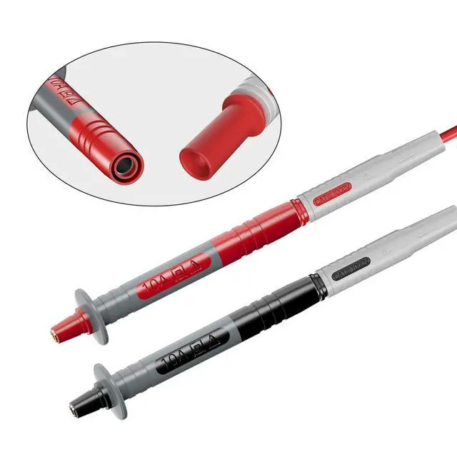 Alt view image 3 of 7 - Multimeter Automotive Test Leads Kit with Wire Piercing Clip Puncture Probes 4mm Banana Plug Extension Test Cable Set