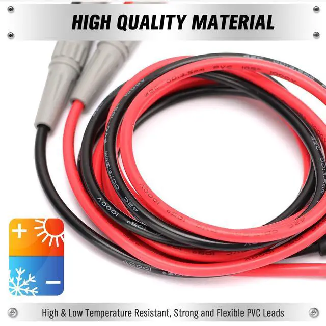 Alt view image 3 of 6 - 2-Piece Multimeter Test Probes, CAT III 1000V 20A Multi Meter Test Leads Kit, Ultra-Sharp Alloy Probe Tips, Voltmeter Leads, Multimeter Lead for Electrical Testing