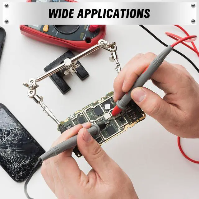 Alt view image 6 of 6 - 2-Piece Multimeter Test Probes, CAT III 1000V 20A Multi Meter Test Leads Kit, Ultra-Sharp Alloy Probe Tips, Voltmeter Leads, Multimeter Lead for Electrical Testing