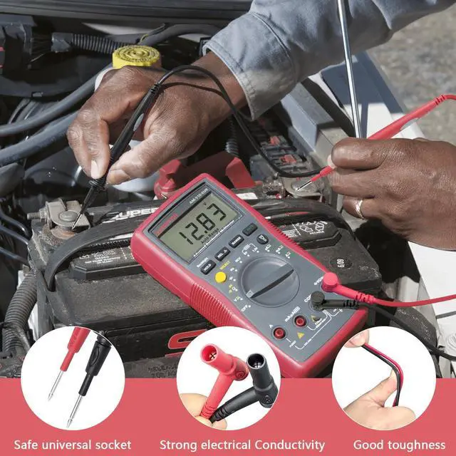 Alt view image 3 of 6 - Meter Test Leads Cat III 1000V 20A Replacement for Fluke Ideal Simpson - Premium Insulated Flexible Probes