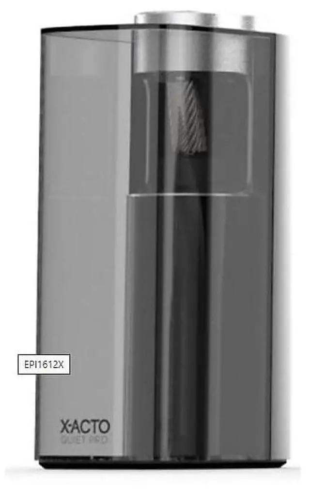 Alt view image 2 of 2 - Electric Pencil Sharpener, Quiet Pro, Auto-Adjust Dial, Safestart Motor, SmartStop, Black, 1 Count