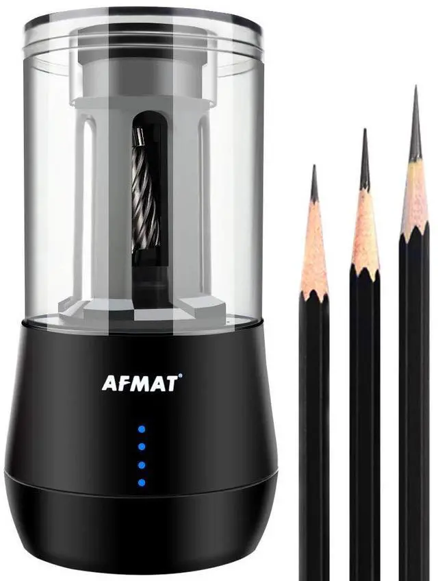 Main image of Rechargeable Long Point Pencil Sharpener for Artist, 3 Point Options, Auto Stop, 8-25mm Super Long Tip, Electric Artist Pencil Sharpener for 6-8.5mm Charcoal/Drawing/Sketching/Colored Pencils