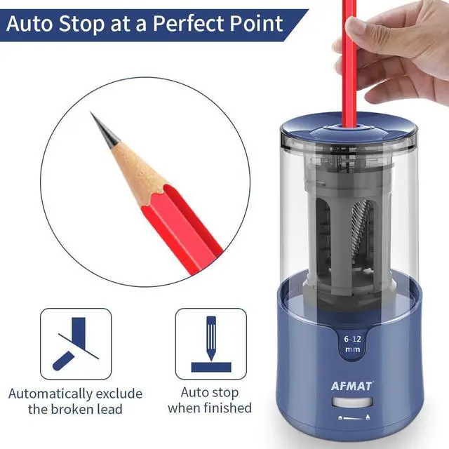 Alt view image 5 of 7 - Electric Pencil Sharpener & Rechargeable Electric Eraser Kit, Auto Stop, Super Sharp & Fast, 140 Eraser Refills, Good for Drafting, Drawing, Crafts, Arts