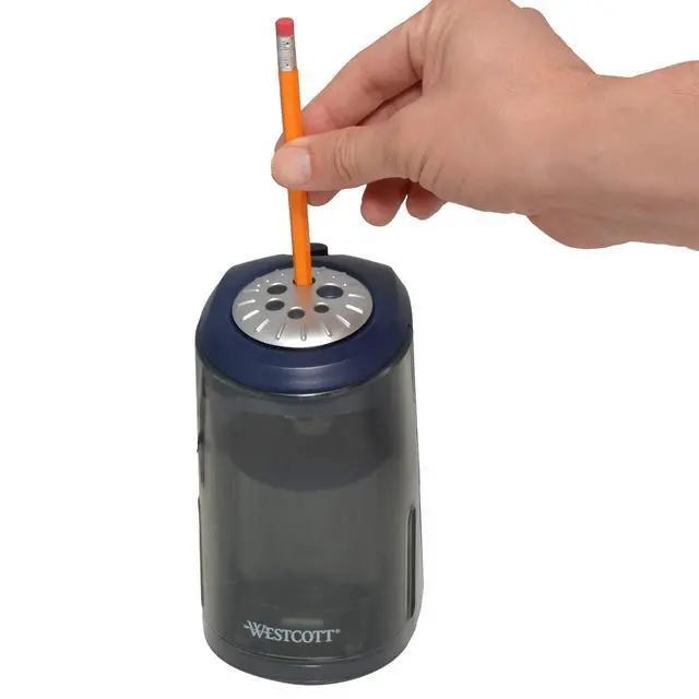 Alt view image 3 of 7 - Heavy Duty School/Classroom Pro Electric Pencil Sharpener, Blue