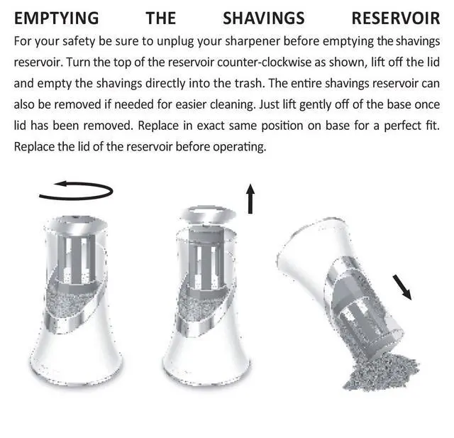 Alt view image 2 of 2 - iPoint Evolution Electric Pencil Sharpener, White and Silver