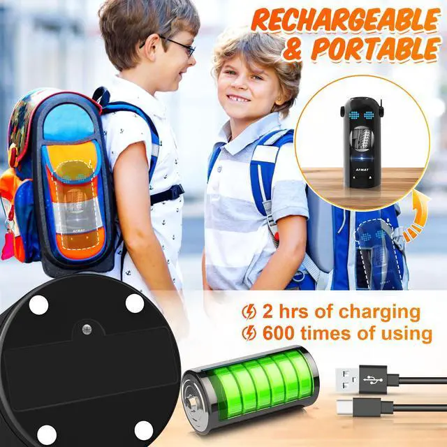 Alt view image 5 of 6 - Electric Pencil Sharpener, Fully Automatic Colored Pencil Sharpener for 7-11.5mm Pencils, Auto in & Out, Robot Pencil Sharpeners for Kids, Rechargeable Hands-Free with Dotted Eyes, PSX5ET, Black