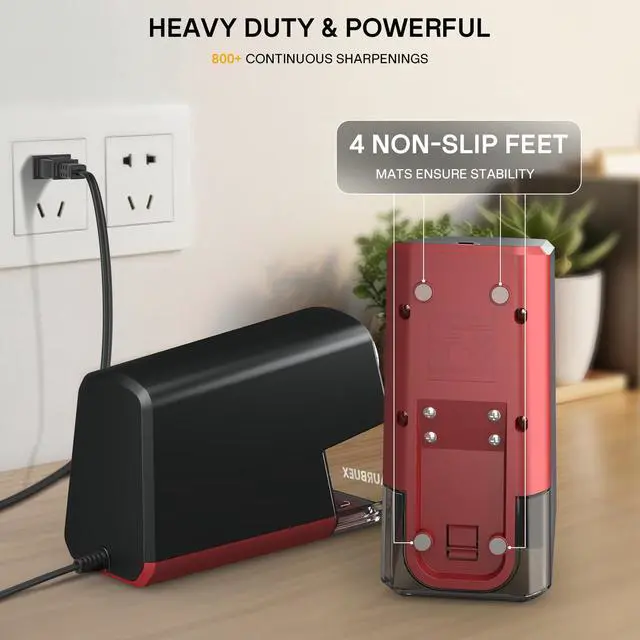 Alt view image 5 of 6 - Heavy Duty Electric Pencil Sharpener S280, 6-Hole for Classroom Use