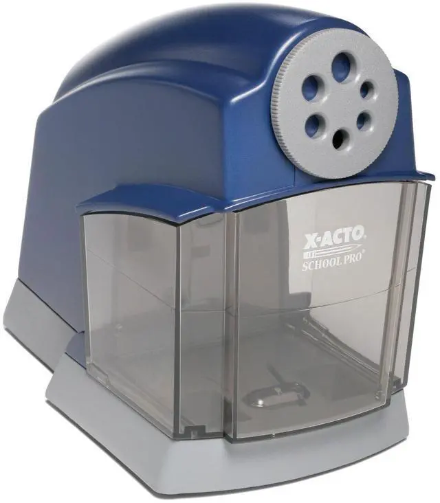 Main image of School Pro Classroom Electric Pencil Sharpener, Blue, 1 Count