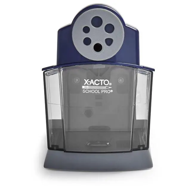 Alt view image 2 of 7 - School Pro Classroom Electric Pencil Sharpener, Blue, 1 Count