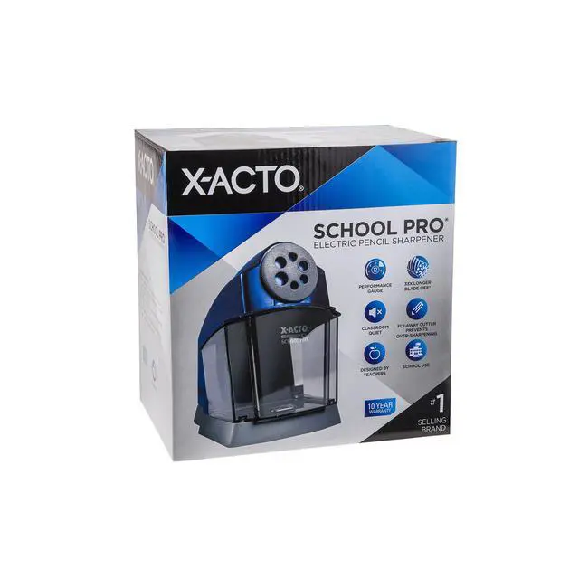 Alt view image 5 of 7 - School Pro Classroom Electric Pencil Sharpener, Blue, 1 Count