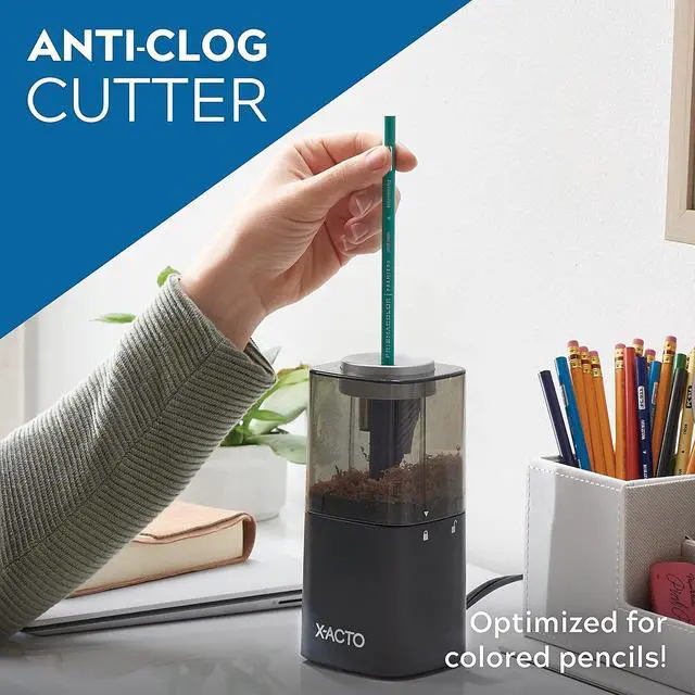 Alt view image 4 of 7 - Powerhouse® Electric Pencil Sharpener Black