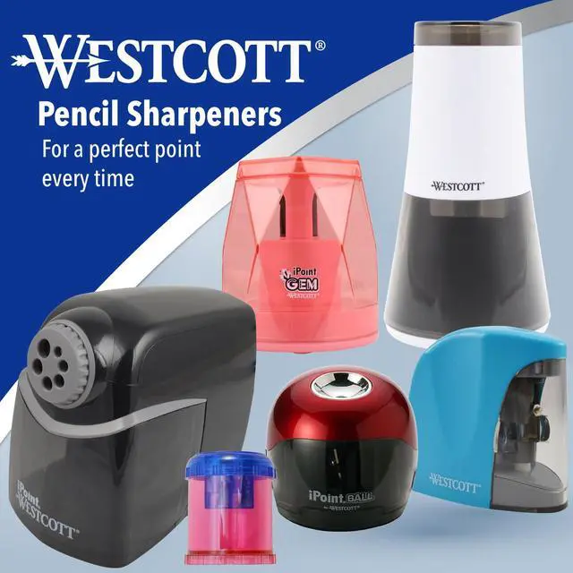 Alt view image 5 of 7 - 55851 Small Battery Powered Pencil Sharpener for School, Home, and Work, Black