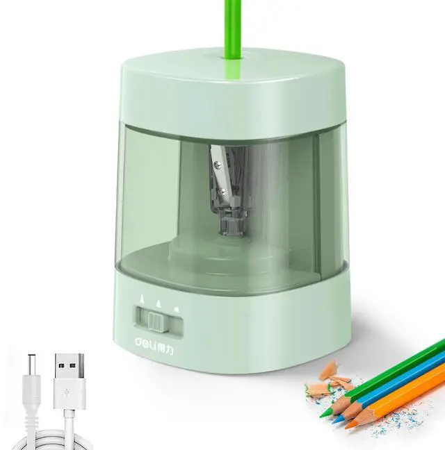 Main image of Electric Pencil Sharpener, Automatic Pencil Sharpeners, Green