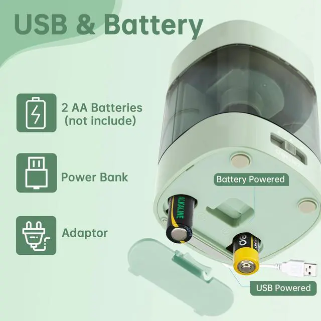 Alt view image 5 of 6 - Electric Pencil Sharpener, Automatic Pencil Sharpeners, Green