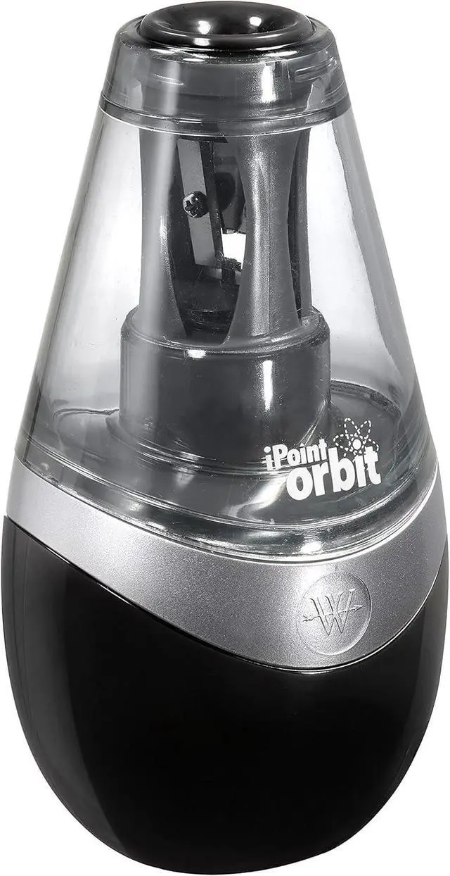 Alt view image 7 of 7 - 16244 iPoint Orbit Battery-Powered Pencil Sharpener for Home and Office, Black