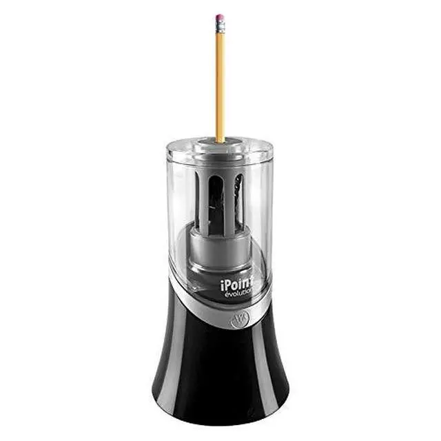 Alt view image 3 of 7 - 14888 iPoint Evolution Electric Pencil Sharpener, Black and Silver