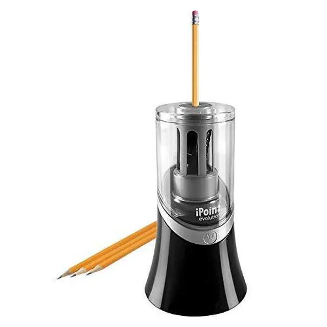 Alt view image 2 of 7 - 14888 iPoint Evolution Electric Pencil Sharpener, Black and Silver