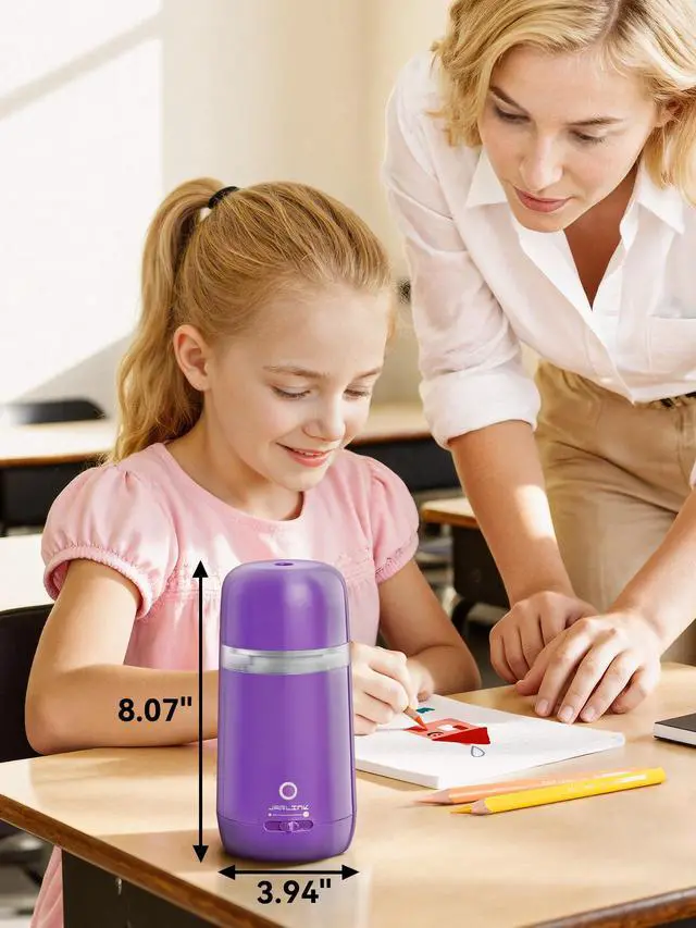 Alt view image 2 of 7 - Automatic Electric Pencil Sharpener, Rechargeable