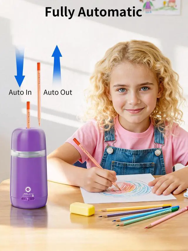 Alt view image 3 of 7 - Automatic Electric Pencil Sharpener, Rechargeable