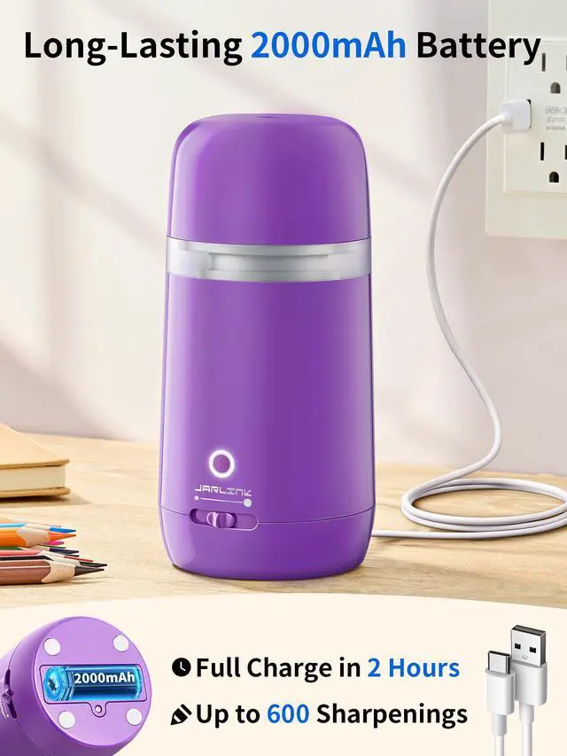 Alt view image 6 of 7 - Automatic Electric Pencil Sharpener, Rechargeable