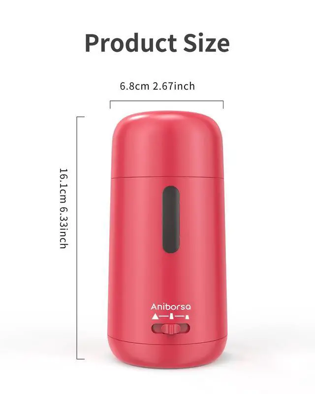 Alt view image 3 of 7 - Rechargeable Electric Pencil Sharpener, Auto in & Out, Red