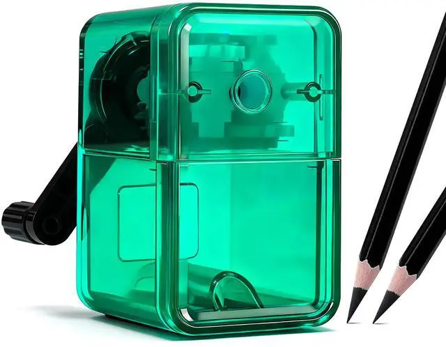 Main image of Manual Pencil Sharpener, Labor-Saving Hand Crank Automatic Pen Entry, for 6.5-8 mm Pencils and Colored Pencils with 2 Levels of Pencil Sharpnessfor Kids, Students, Classroom, Home and Office