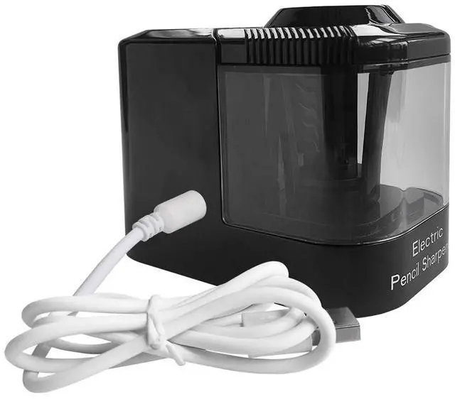 Main image of Dual Power Electric Pencil Sharpener Black, Heavy-Duty Helical Blade