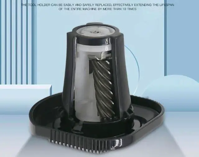 Alt view image 3 of 6 - Dual Power Electric Pencil Sharpener Black, Heavy-Duty Helical Blade