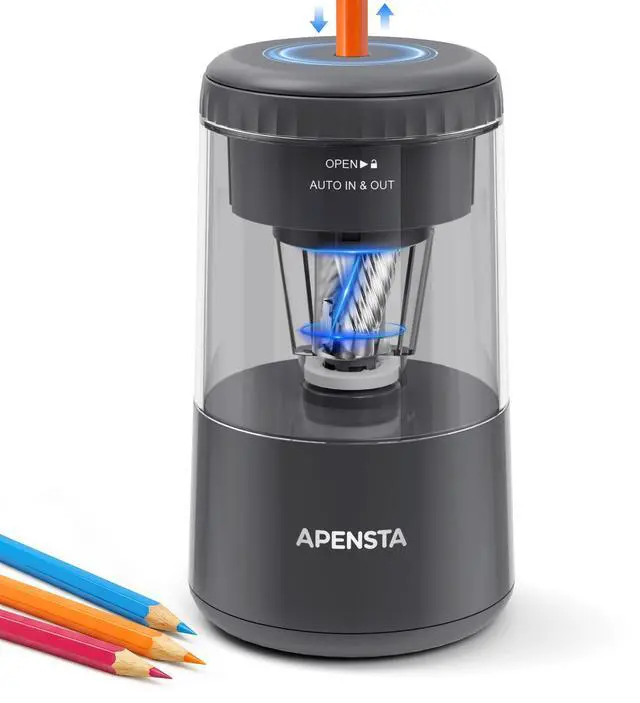 Main image of Electric Pencil Sharpener, Auto in & Out, Rechargeable