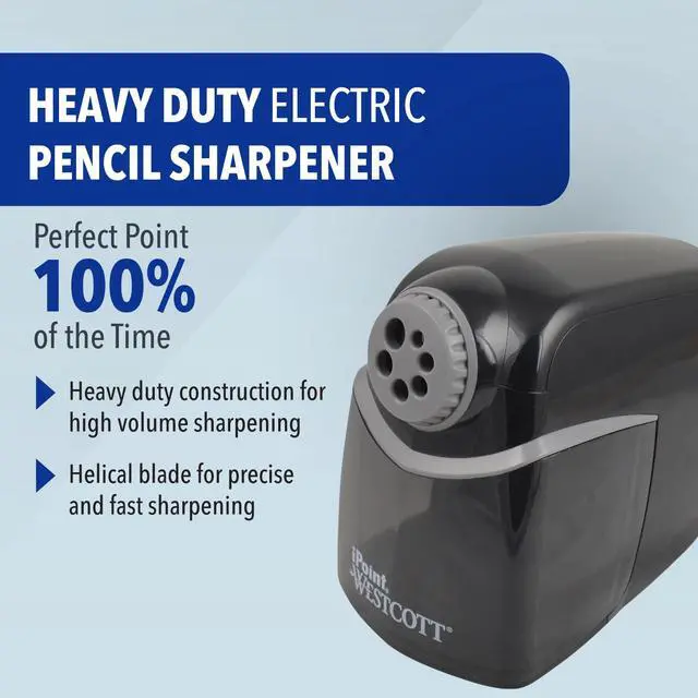 Alt view image 2 of 7 - iPoint Heavy Duty Electric Pencil Sharpener for Home, School, and Office