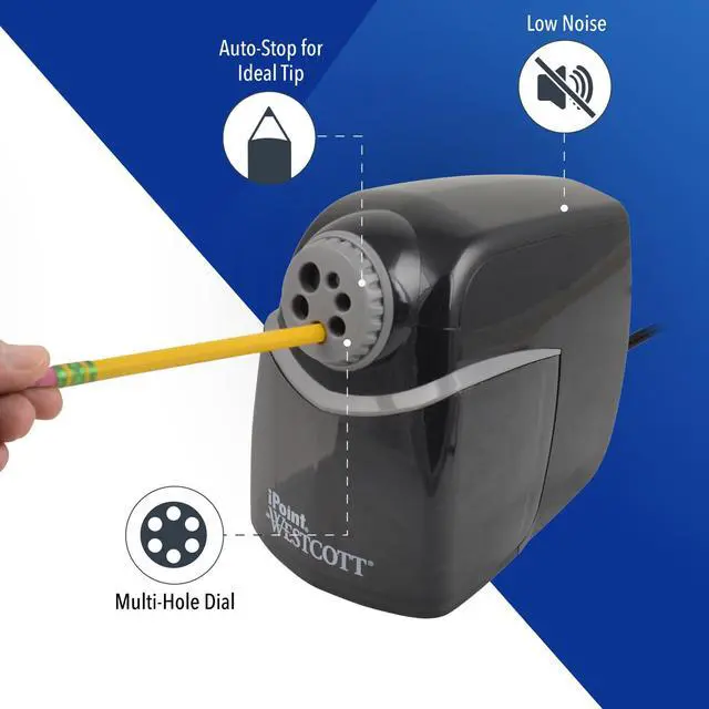 Alt view image 3 of 7 - iPoint Heavy Duty Electric Pencil Sharpener for Home, School, and Office