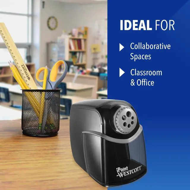 Alt view image 4 of 7 - iPoint Heavy Duty Electric Pencil Sharpener for Home, School, and Office