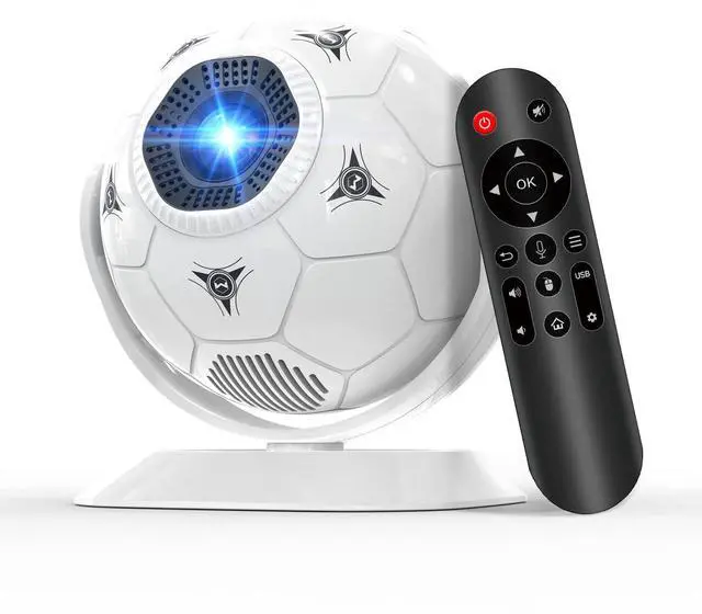Main image of 2026 Football-Themed Mini Projector, 4K Support Android 14 HY300F